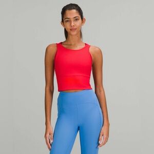 Lululemon Power Pivot Ribbed Tank Top Love Red Size 8